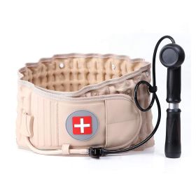 Decompression Back Belt Lumbar Spine Support Lower Back Air Traction Device with Hand Pump Extension Pad for Men Women Pain Relief Fit For All Wa