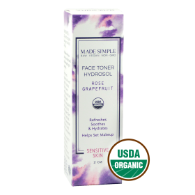 TONER for Sensitive Skin - Organic Vegan Rose Grapefruit (Lid: Mister)