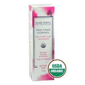 TONER for Mature Skin - Organic Vegan Helichrysum Lavender (Lid: Mister)