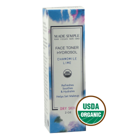 TONER for Dry Skin - Organic Vegan Chamomile Lime (Lid: Cap)